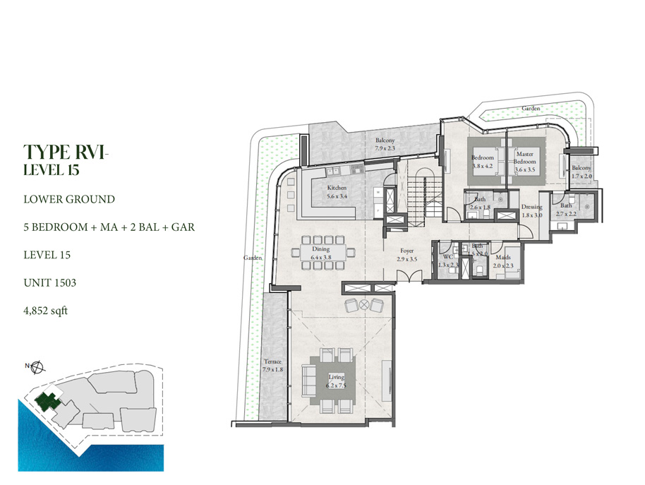 Radiant Viewz at Al Reem Island floor plan 6