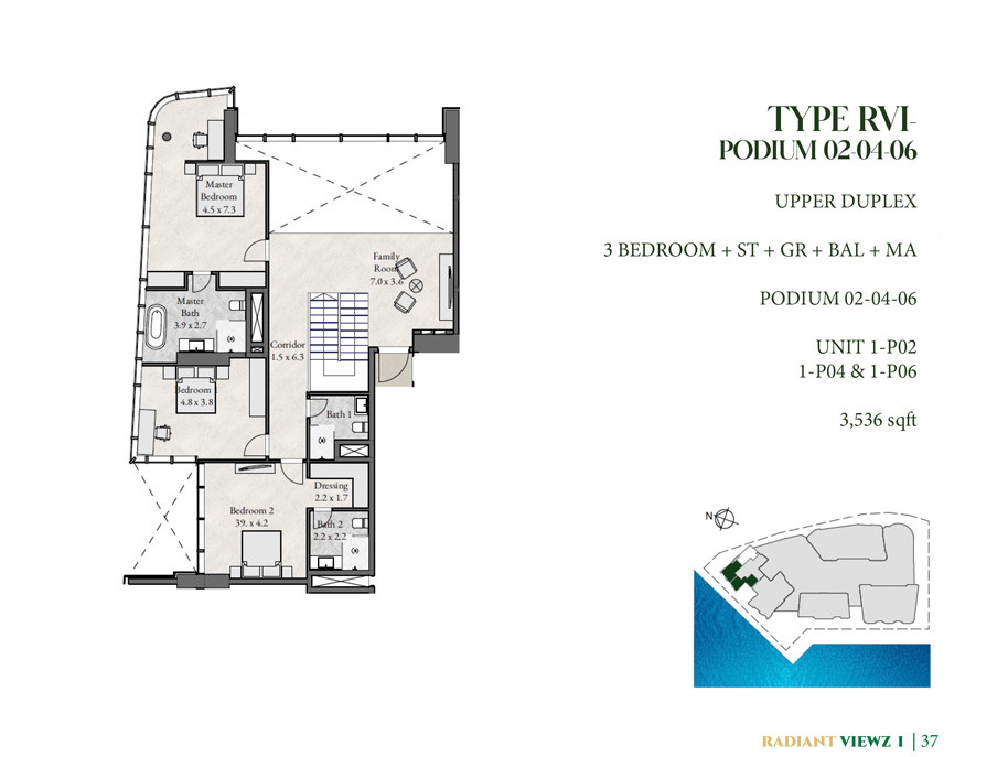 Radiant Viewz at Al Reem Island floor plan 5
