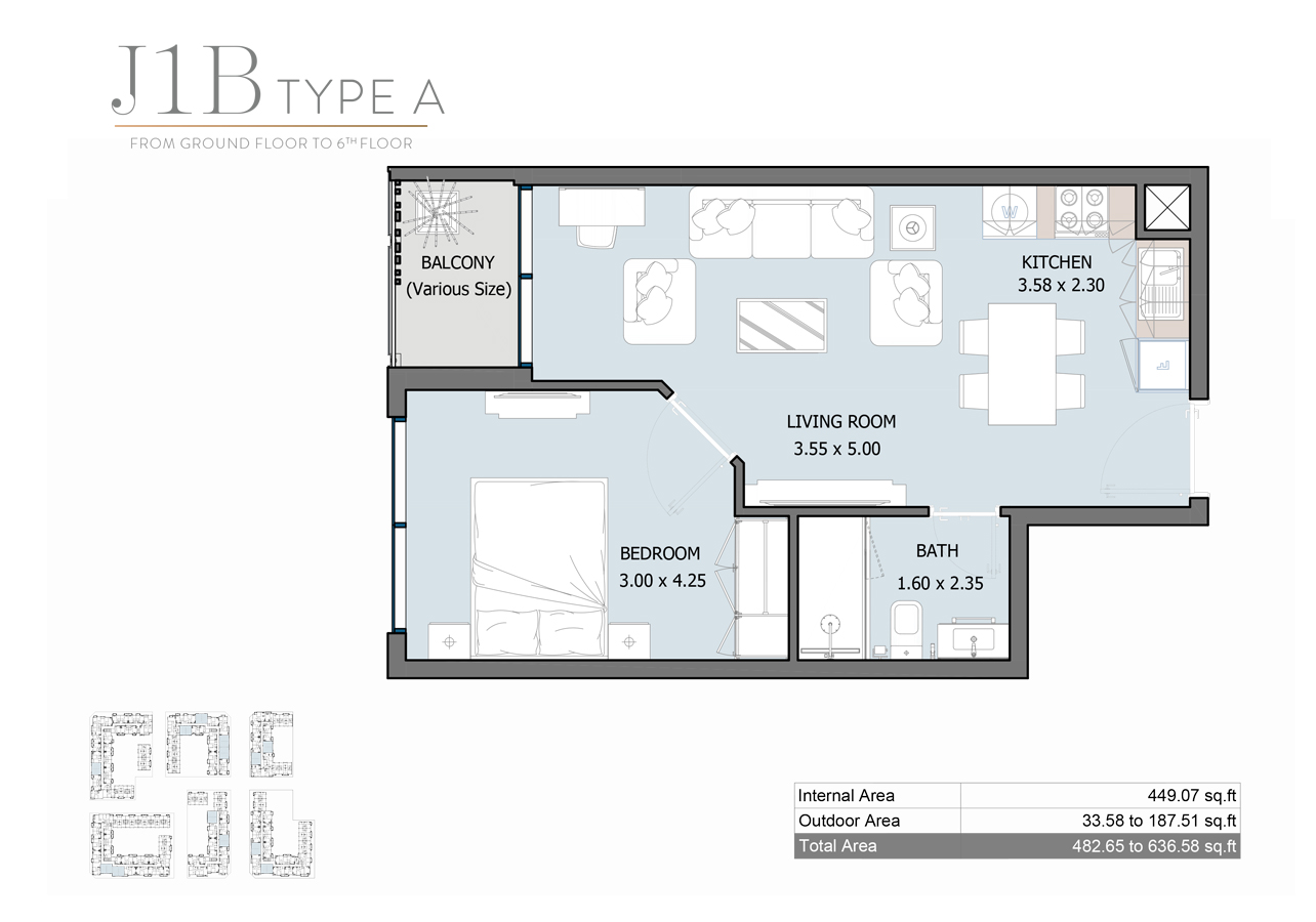Royal Park at Masdar City floor plan 1