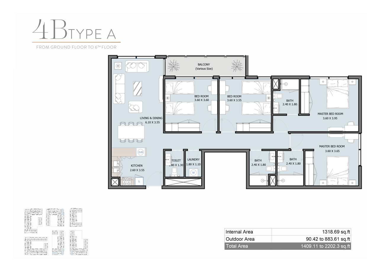 Royal Park at Masdar City floor plan 3
