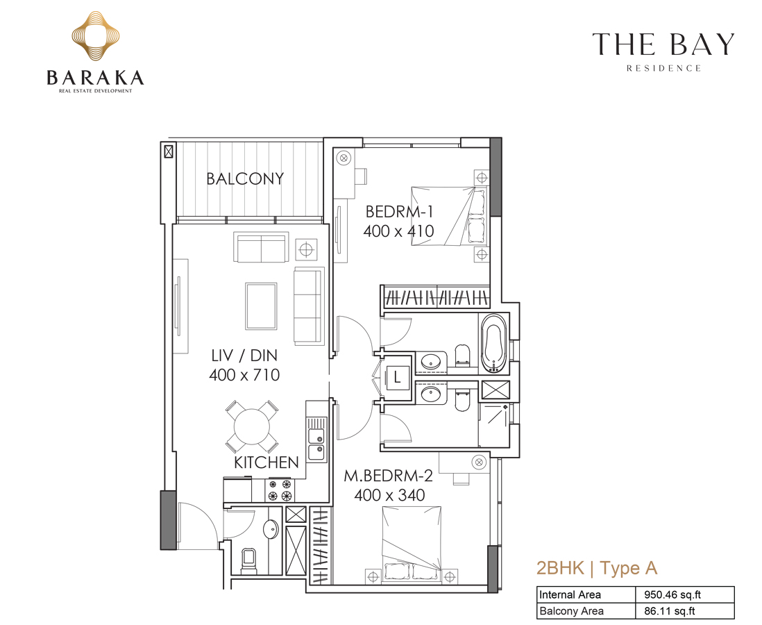 The Bay Residence at Yas Island floor plan 4
