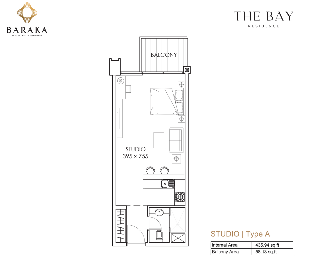 The Bay Residence at Yas Island floor plan 1