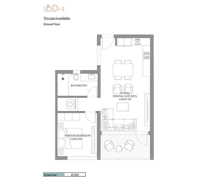 June Beach Residences floor plan 1