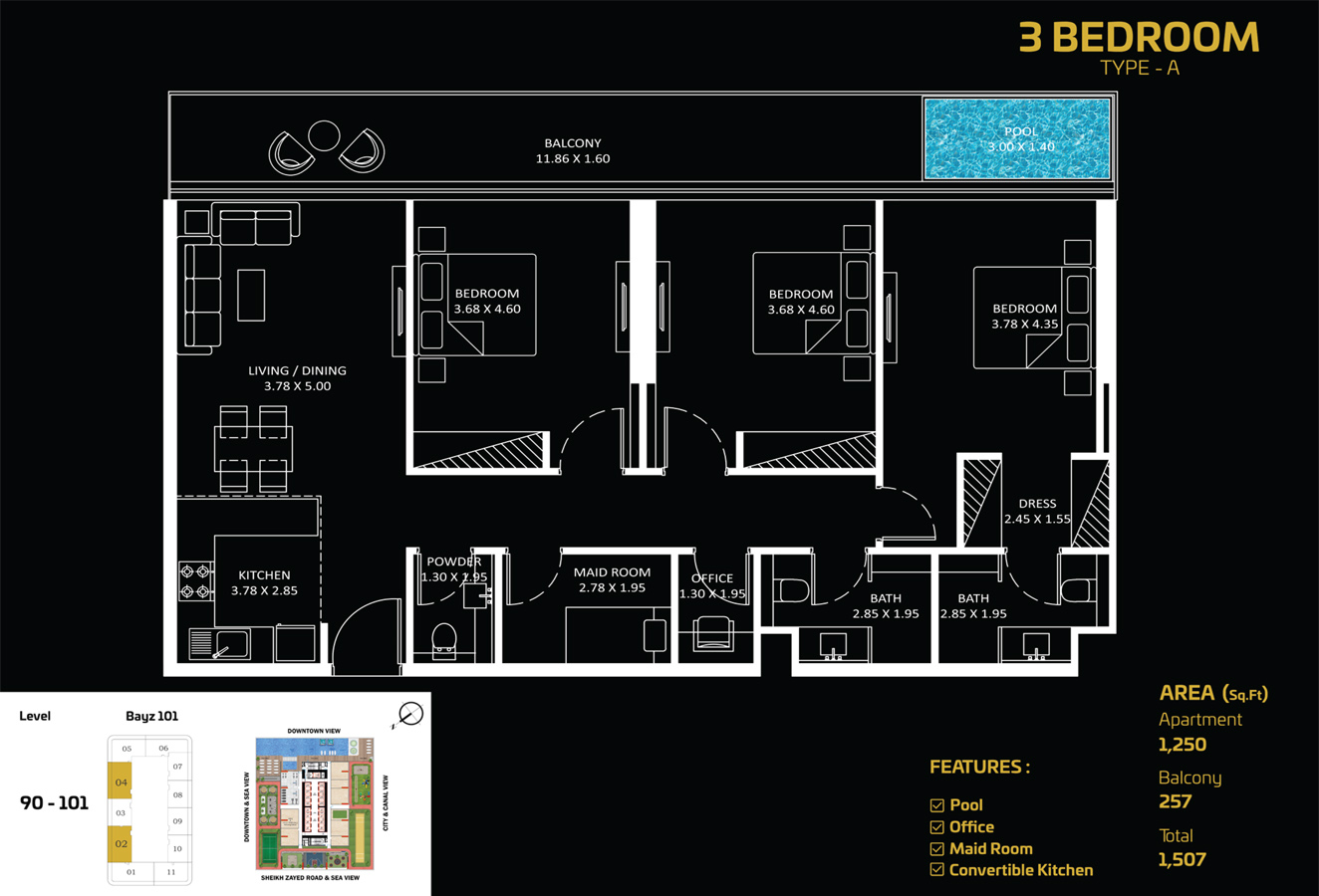 BAYZ 101 by Danube floor plan 5