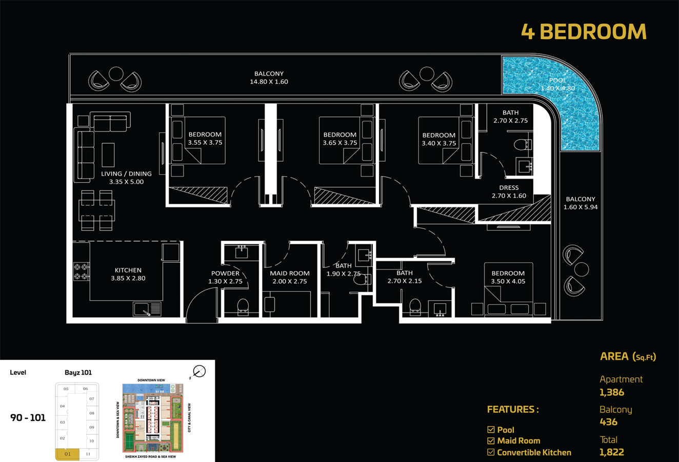 BAYZ 101 by Danube floor plan 6
