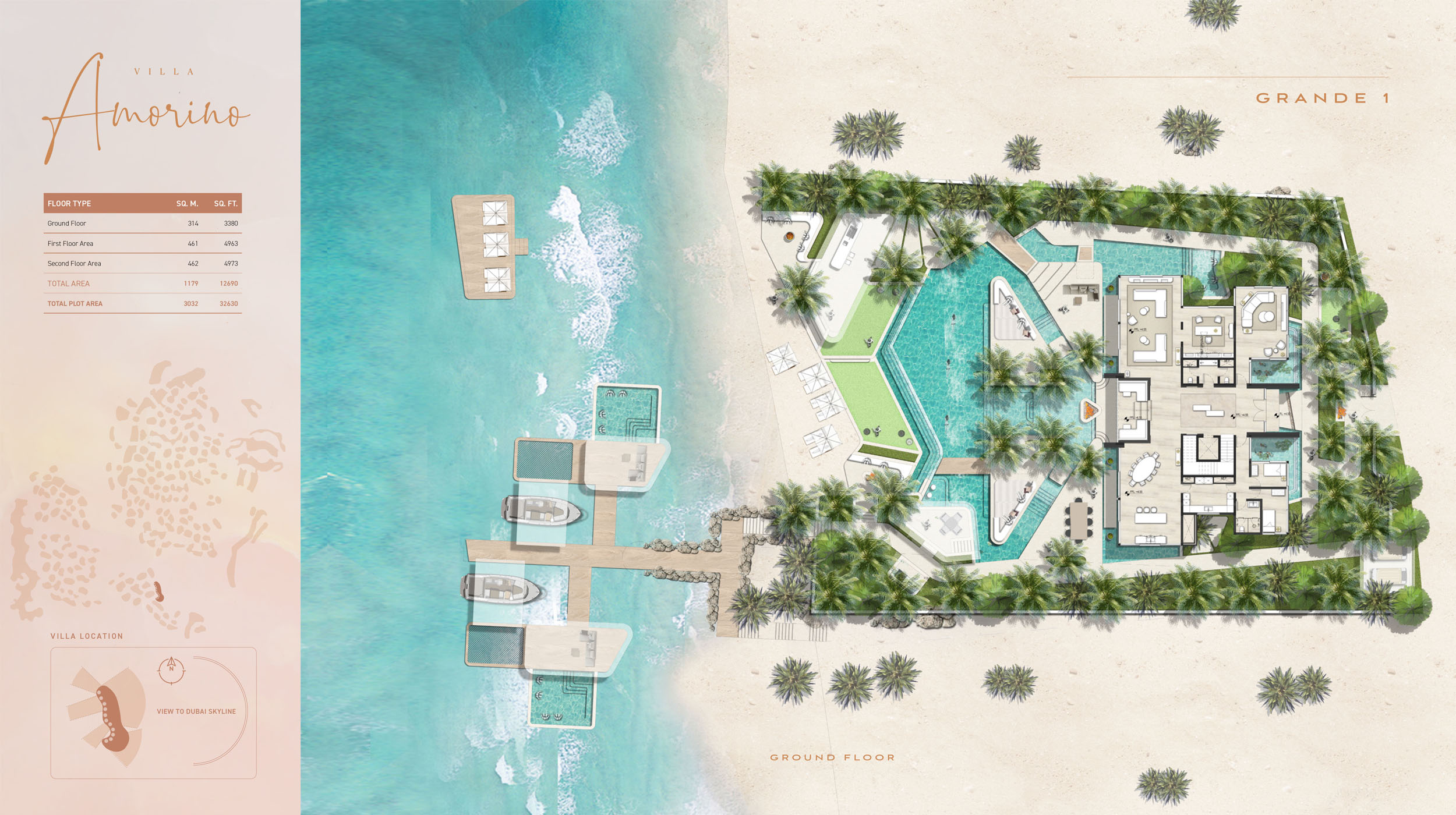 Amali Island Villas floor plan 1