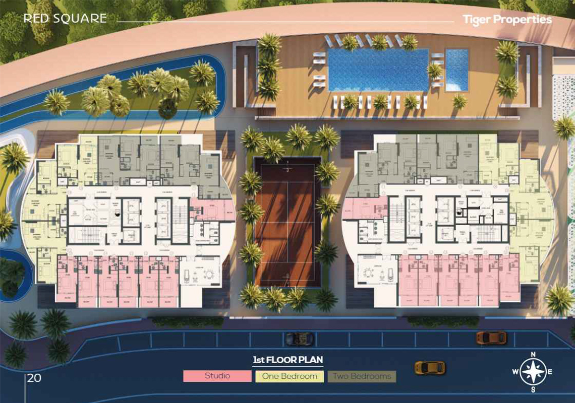 Red Square Tower floor plan 1