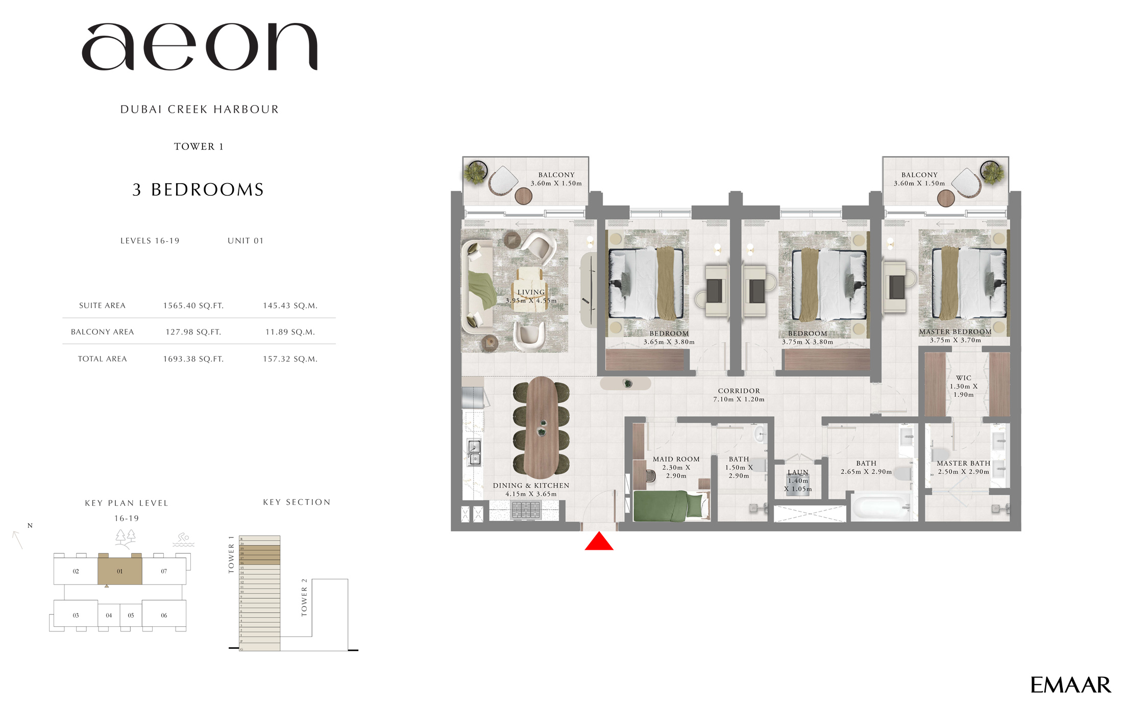 AEON by Emaar floor plan 3