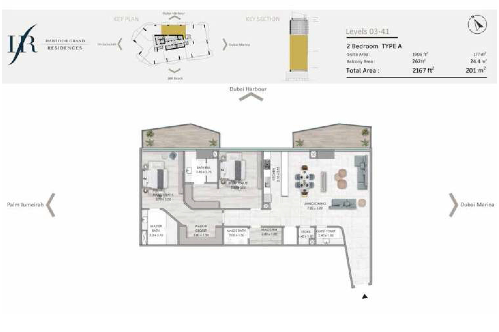 Habtoor Grand Residences floor plan 1