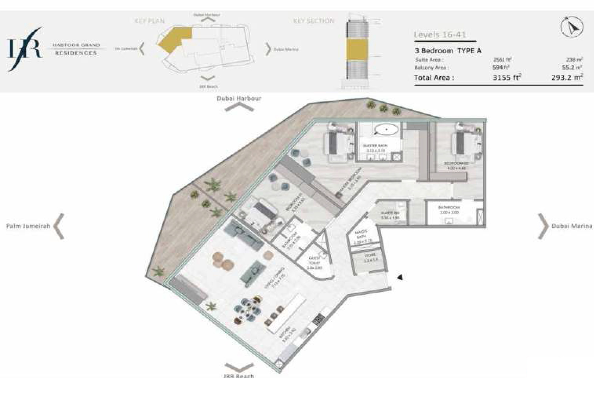 Habtoor Grand Residences floor plan 2