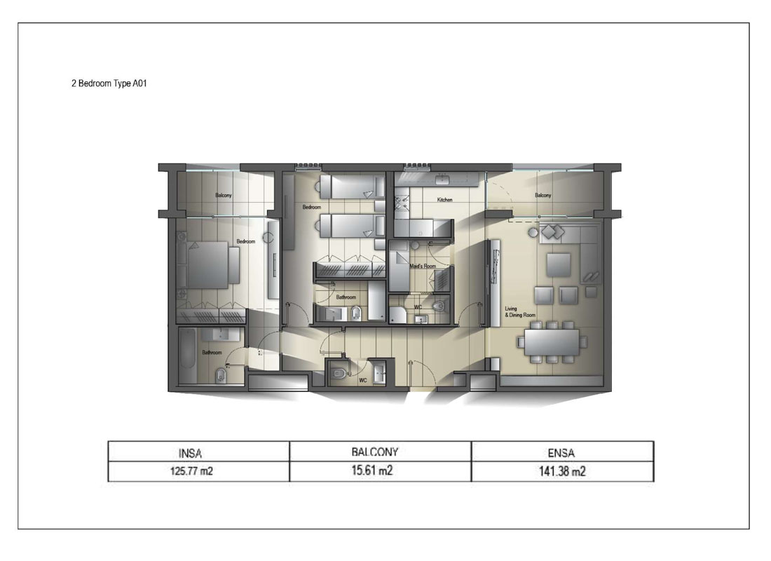 Al Mamsha at Sharjah floor plan 3