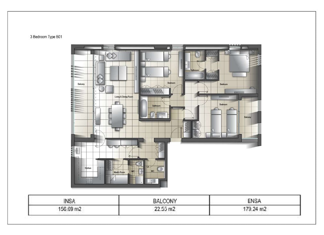 Al Mamsha at Sharjah floor plan 4