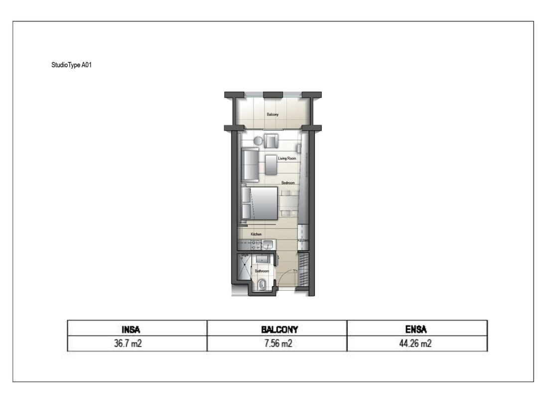 Al Mamsha at Sharjah floor plan 1
