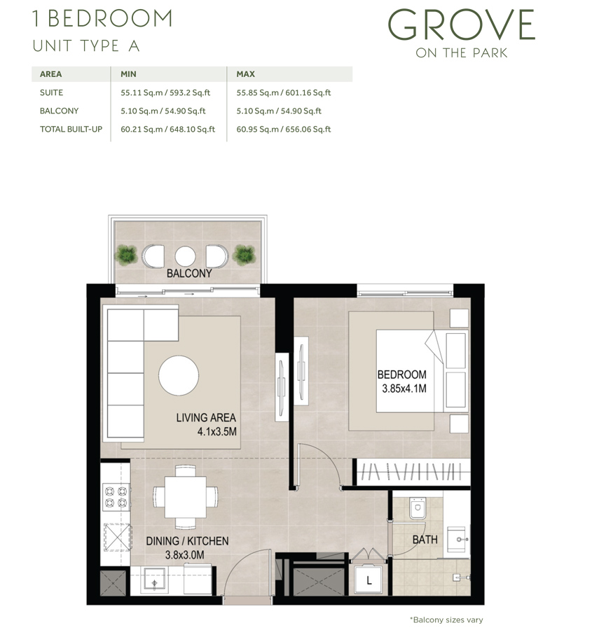 Grove at Town Square floor plan 1