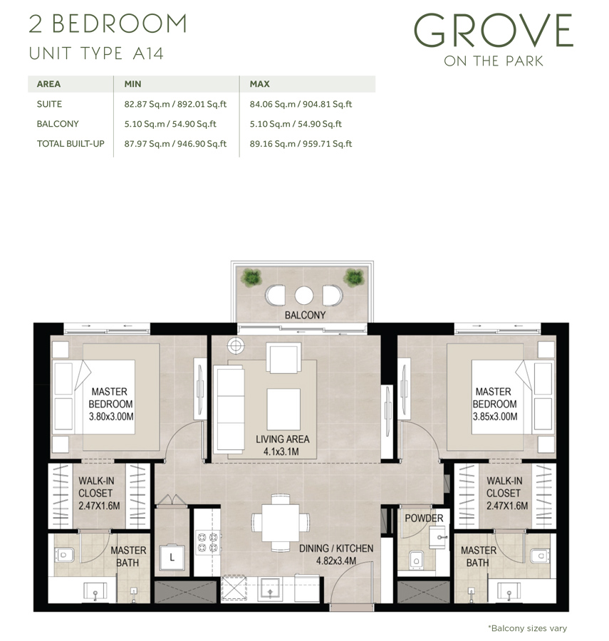 Grove at Town Square floor plan 2