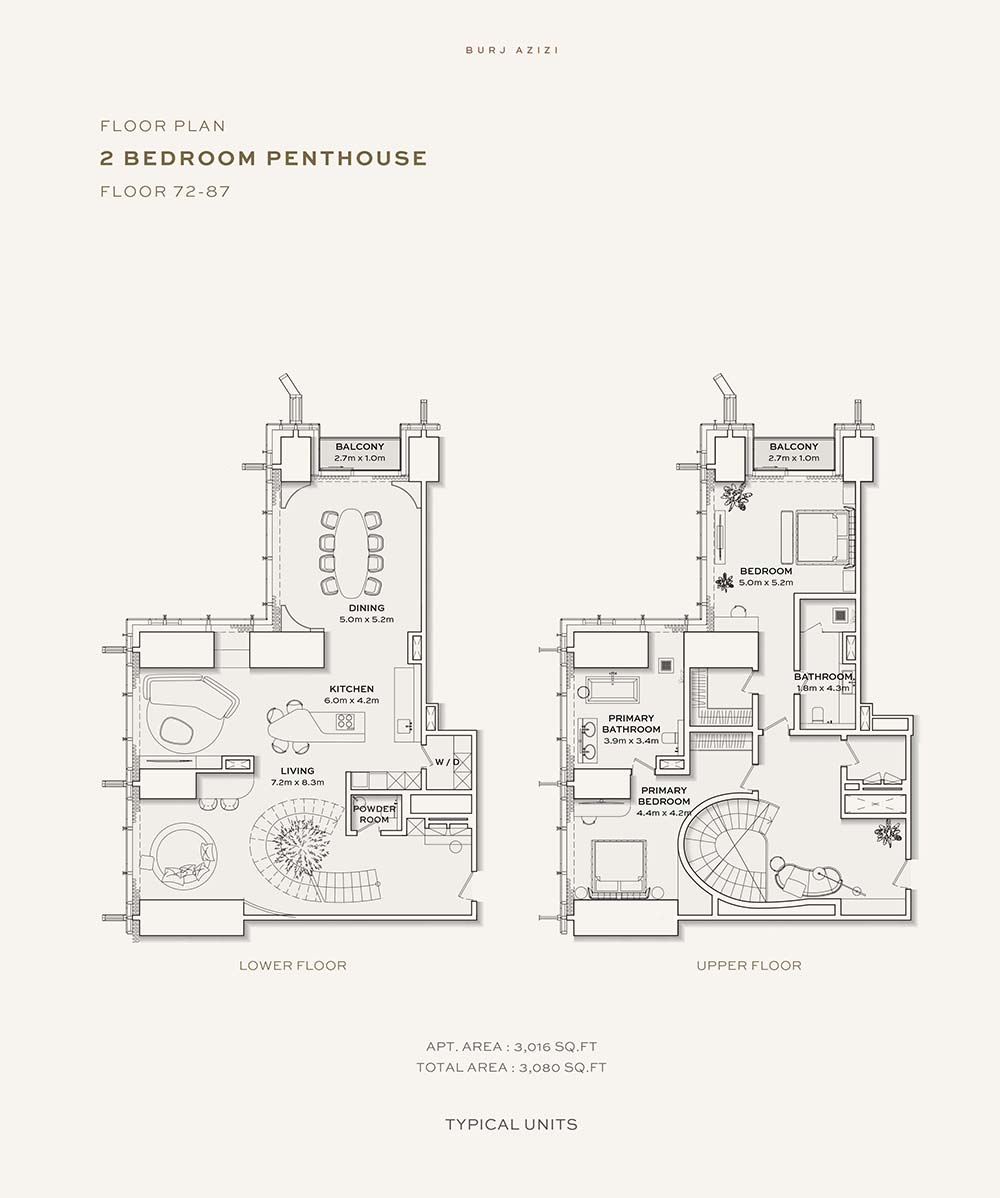 Burj Azizi floor plan 4