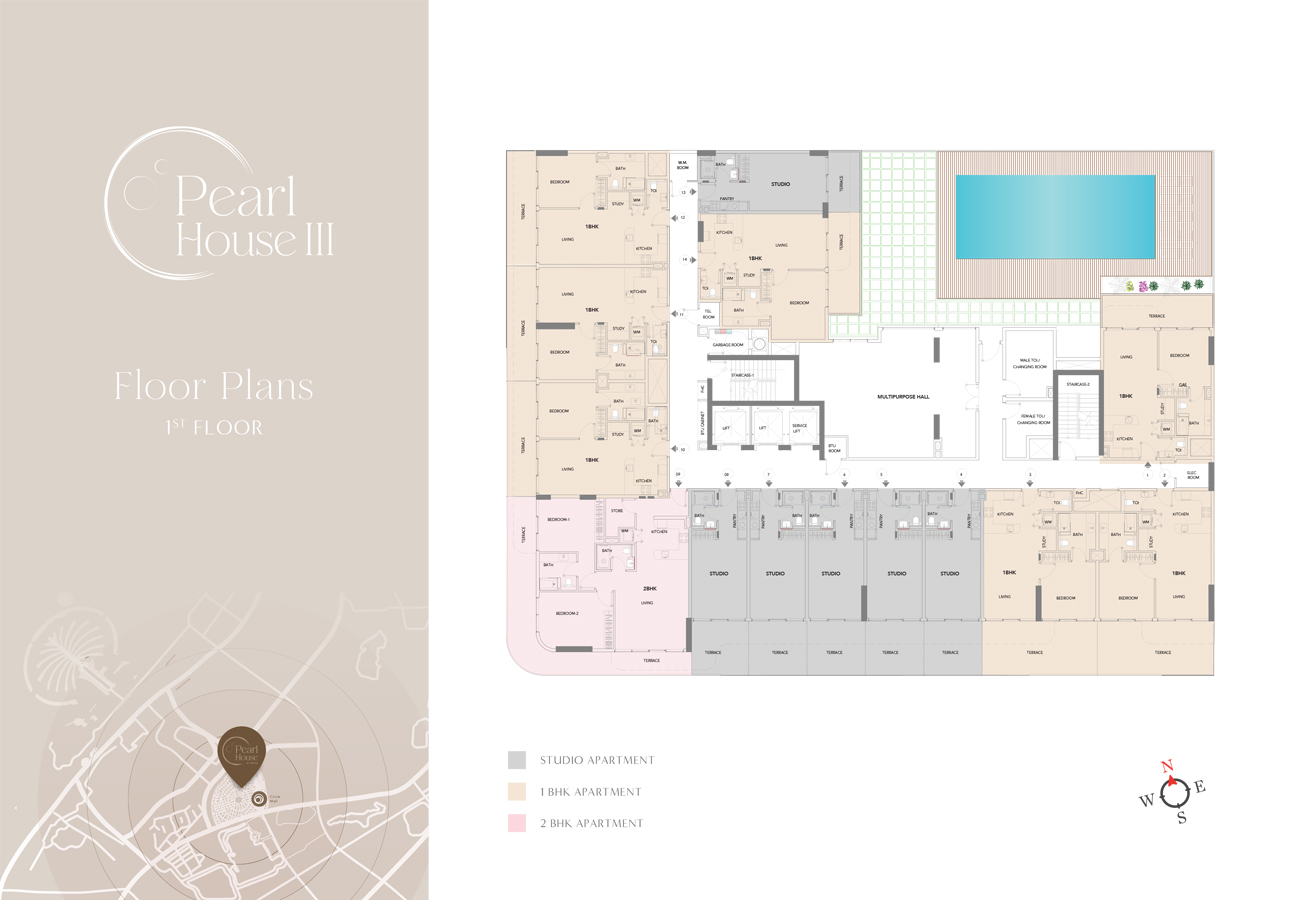 Pearl House 3 at JVC floor plan 1