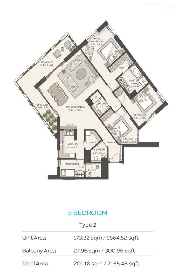 Sky Residences floor plan 3