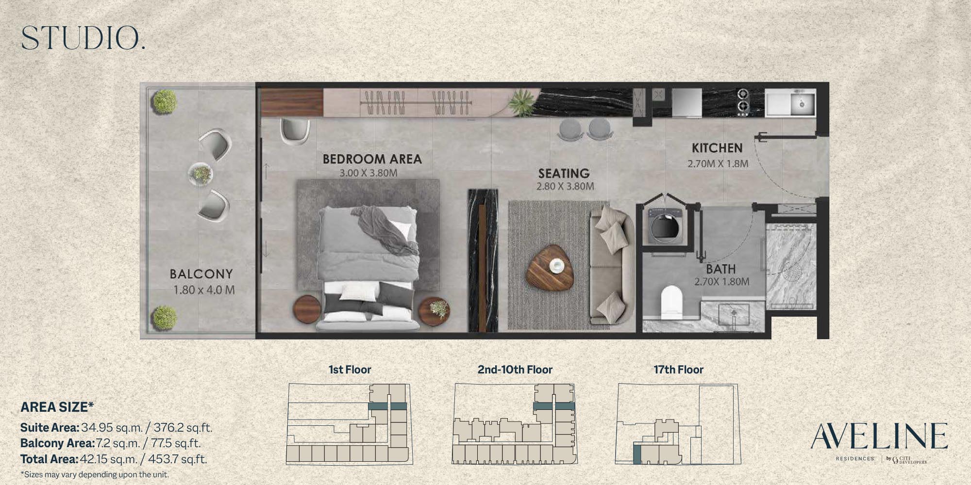 Aveline Residences floor plan 1