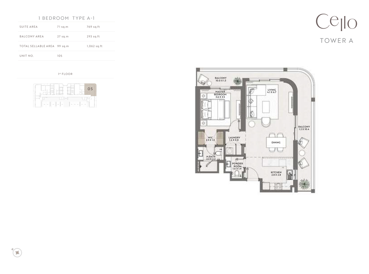 Cello by Taraf floor plan 2