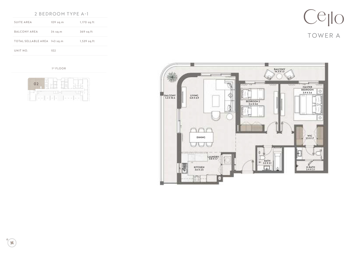 Cello by Taraf floor plan 4