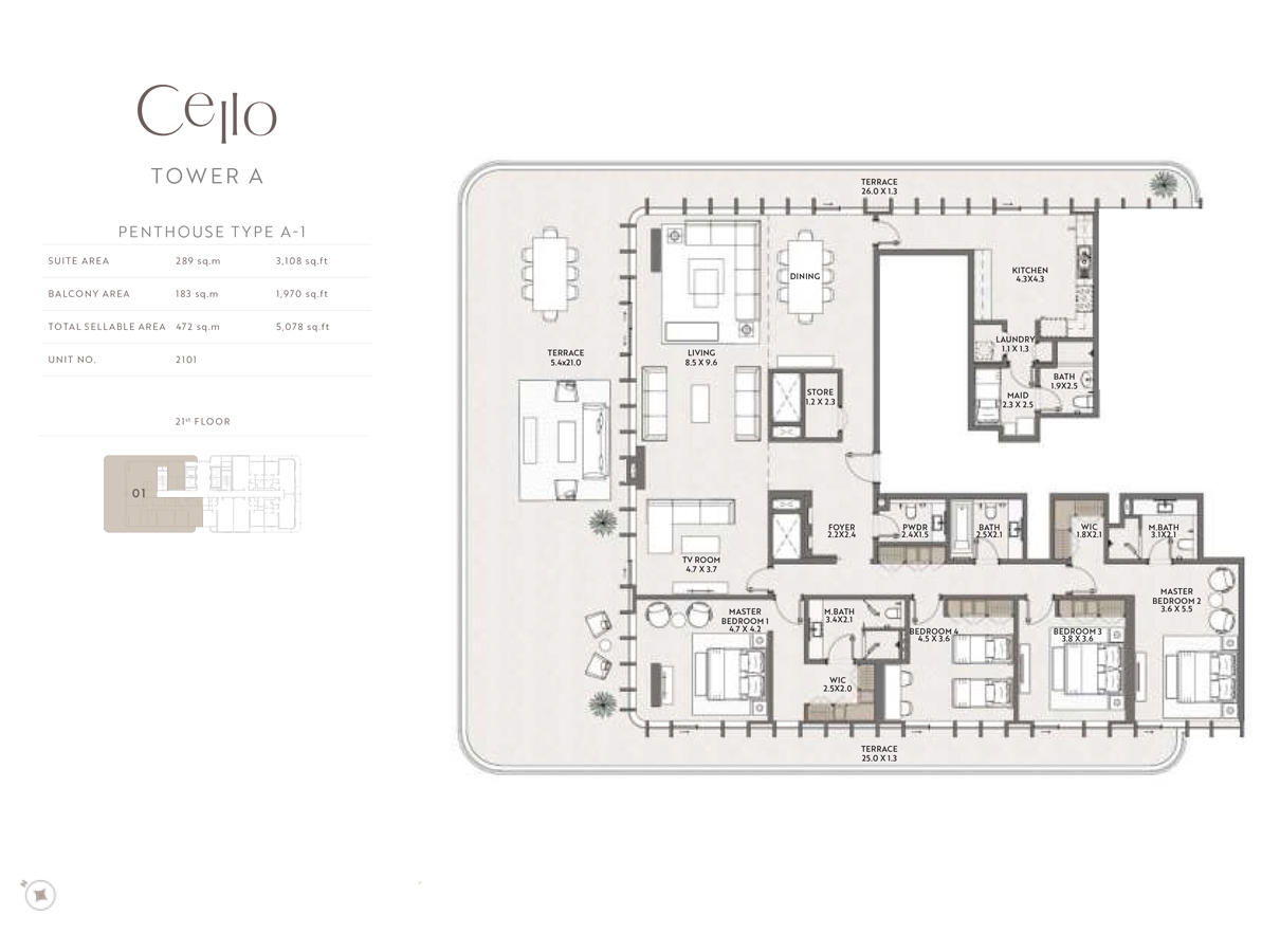 Cello by Taraf floor plan 6