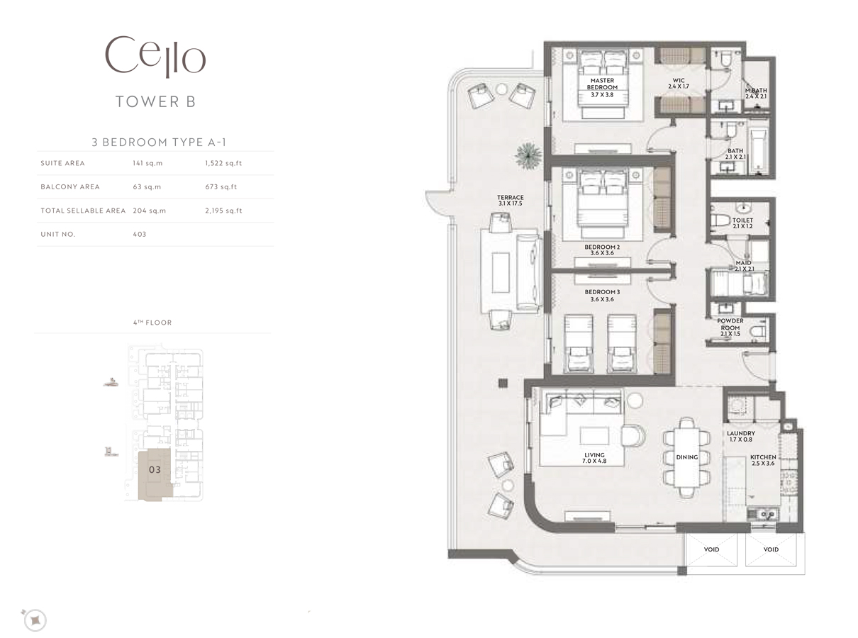 Cello by Taraf floor plan 5