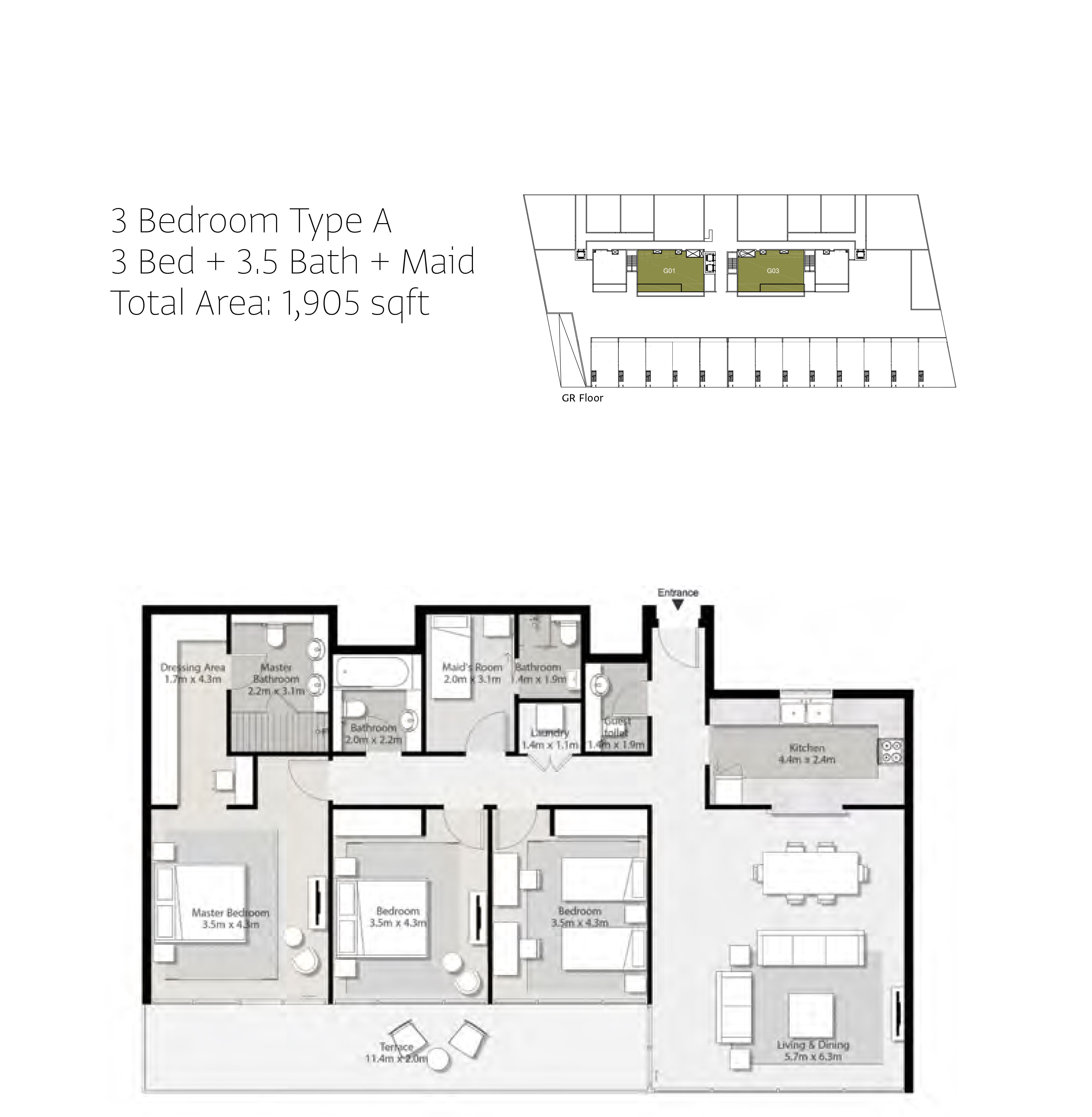 Misk Apartments floor plan 3