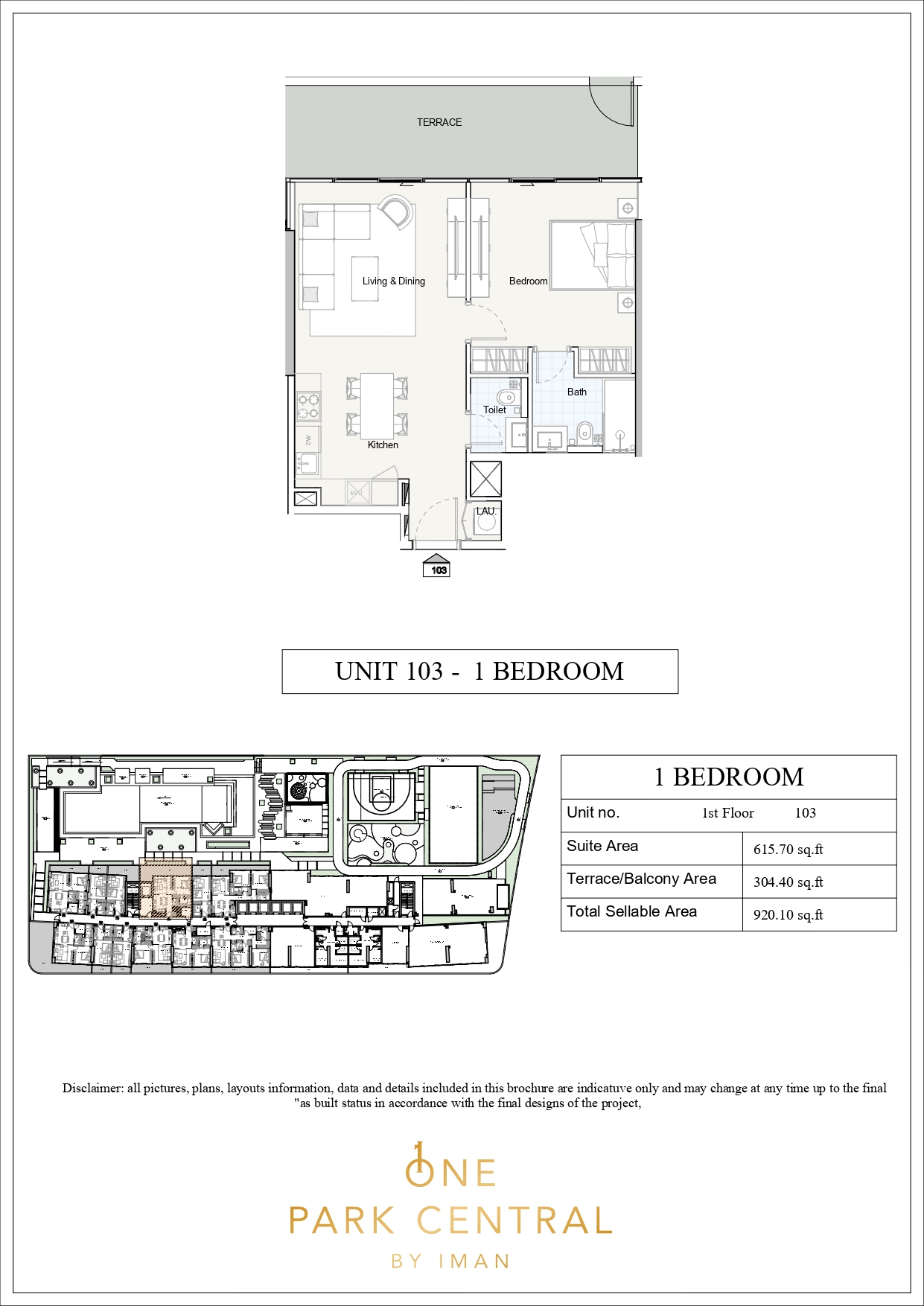 One Park Central by Iman floor plan 2