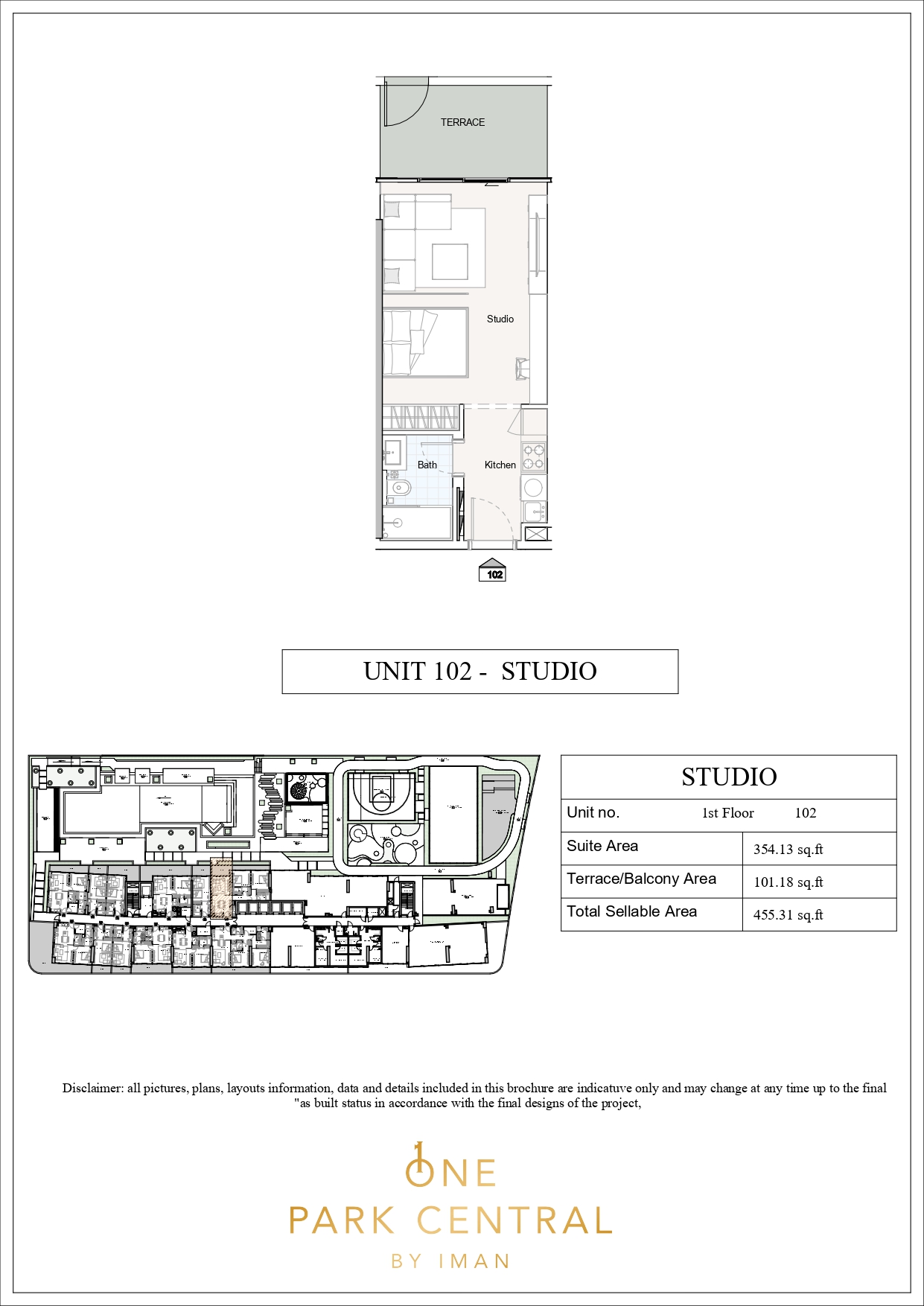 One Park Central by Iman floor plan 1