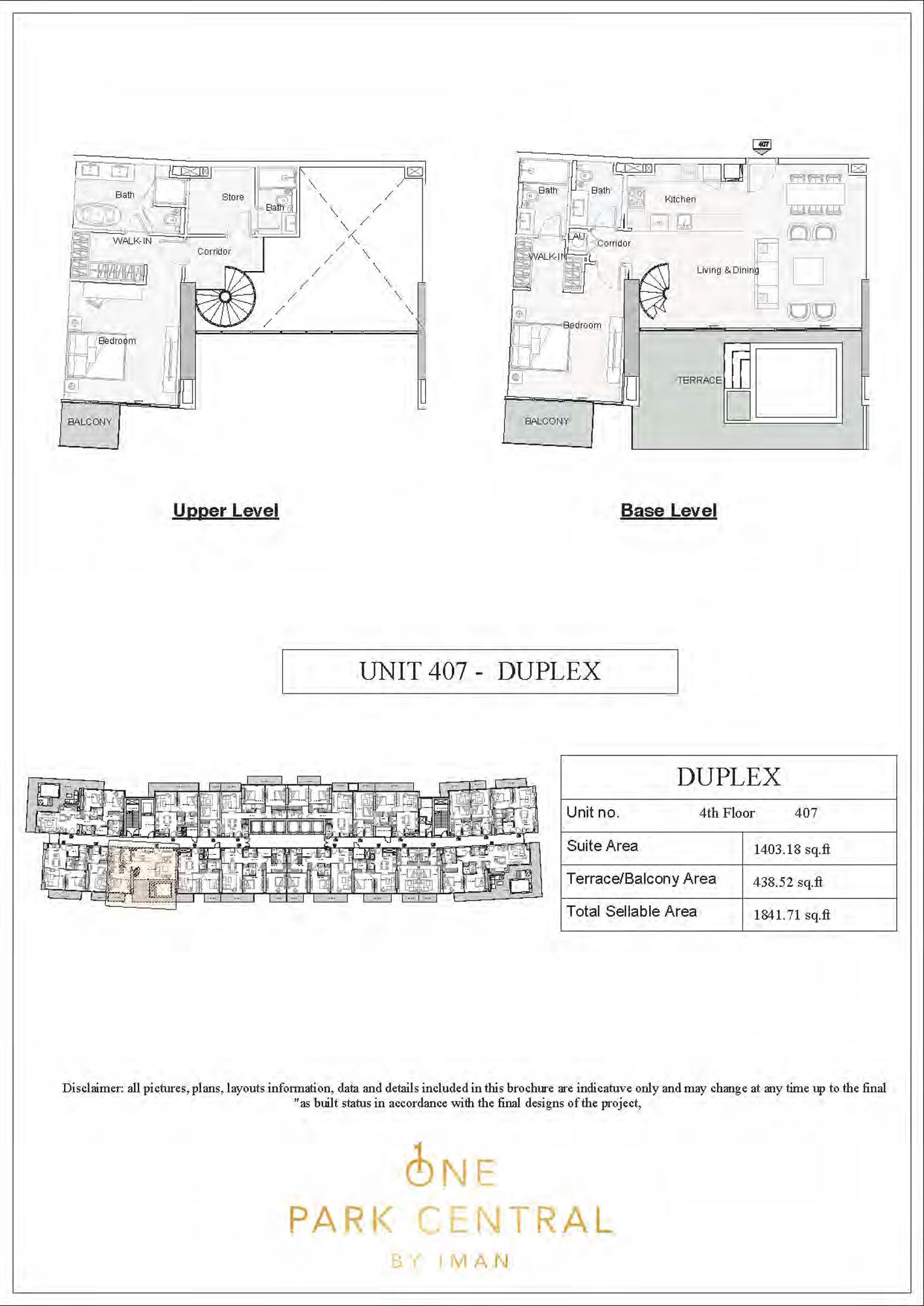 One Park Central by Iman floor plan 6