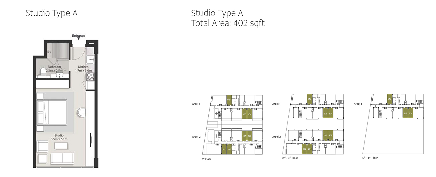 Areej Apartments floor plan 1