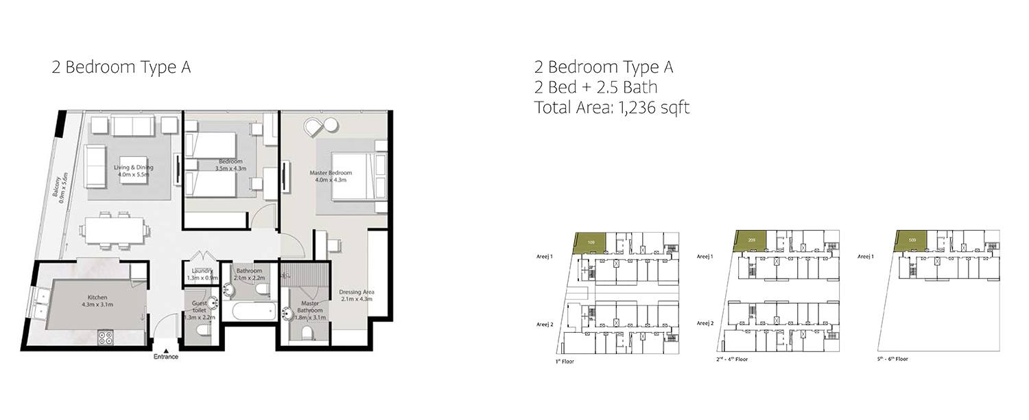 Areej Apartments floor plan 3