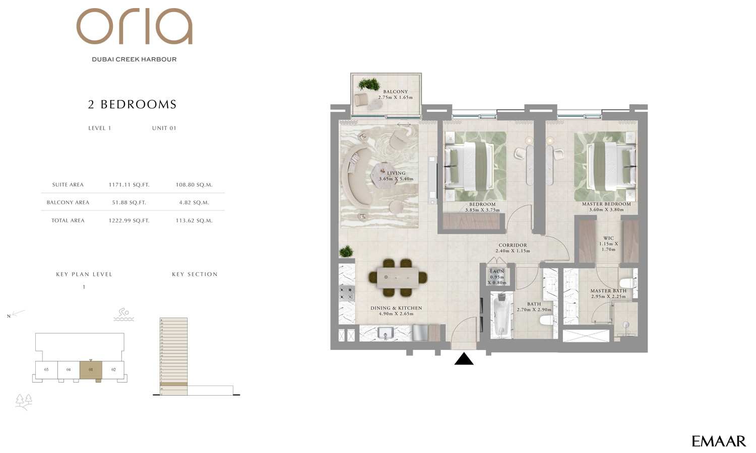 Oria by Emaar floor plan 2