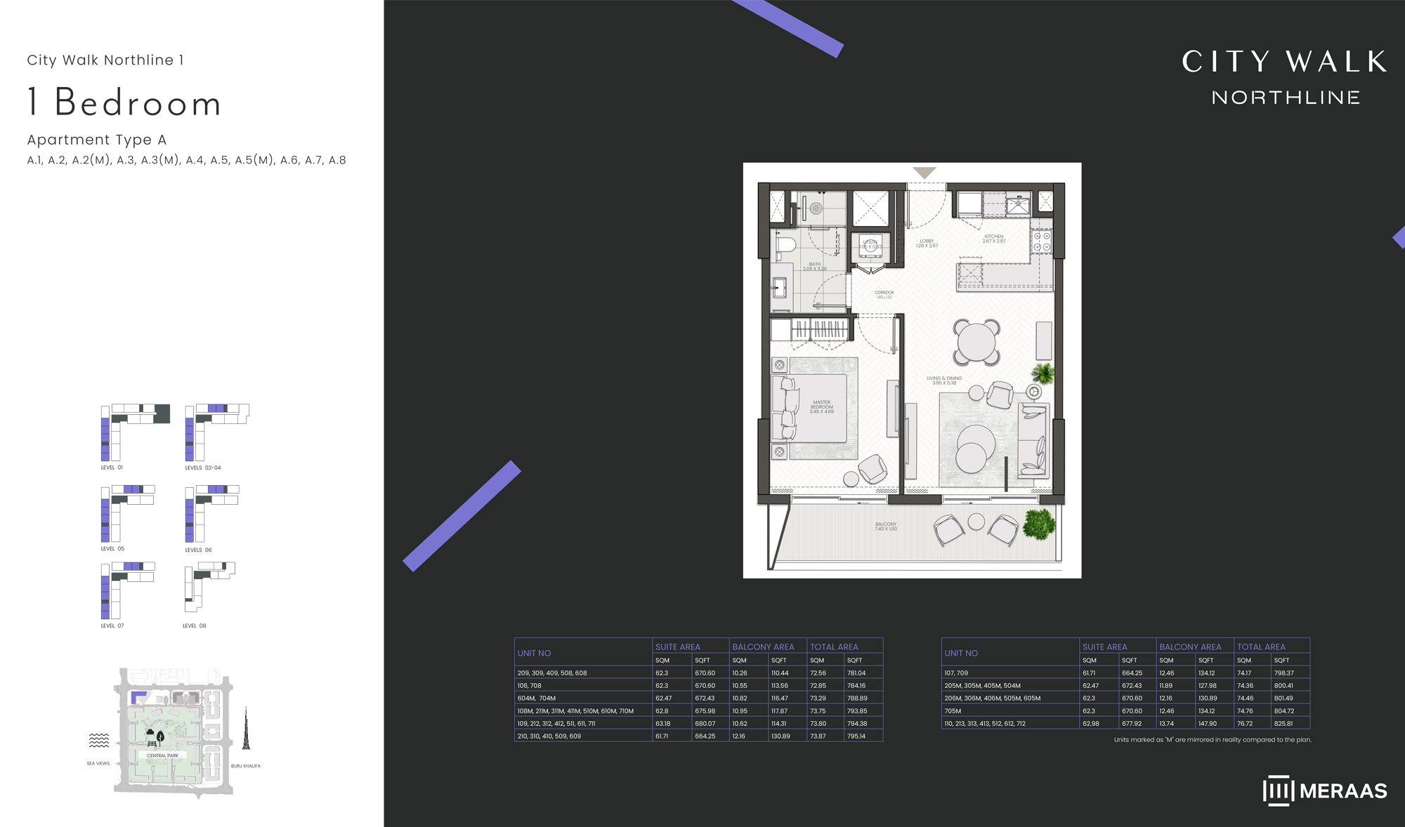City Walk Northline floor plan 1