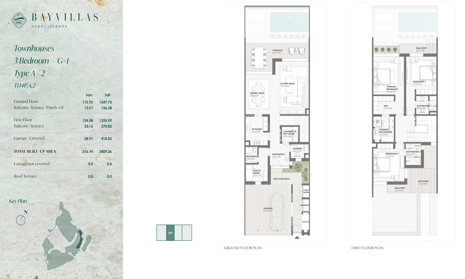 Bay Villas Dubai Islands floor plan 2