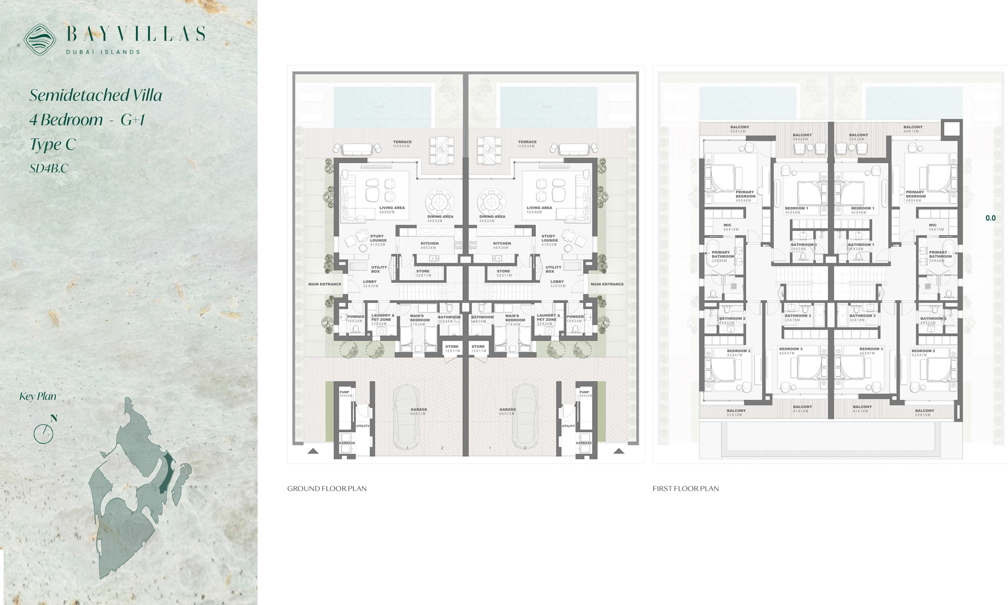 Bay Villas Dubai Islands floor plan 3