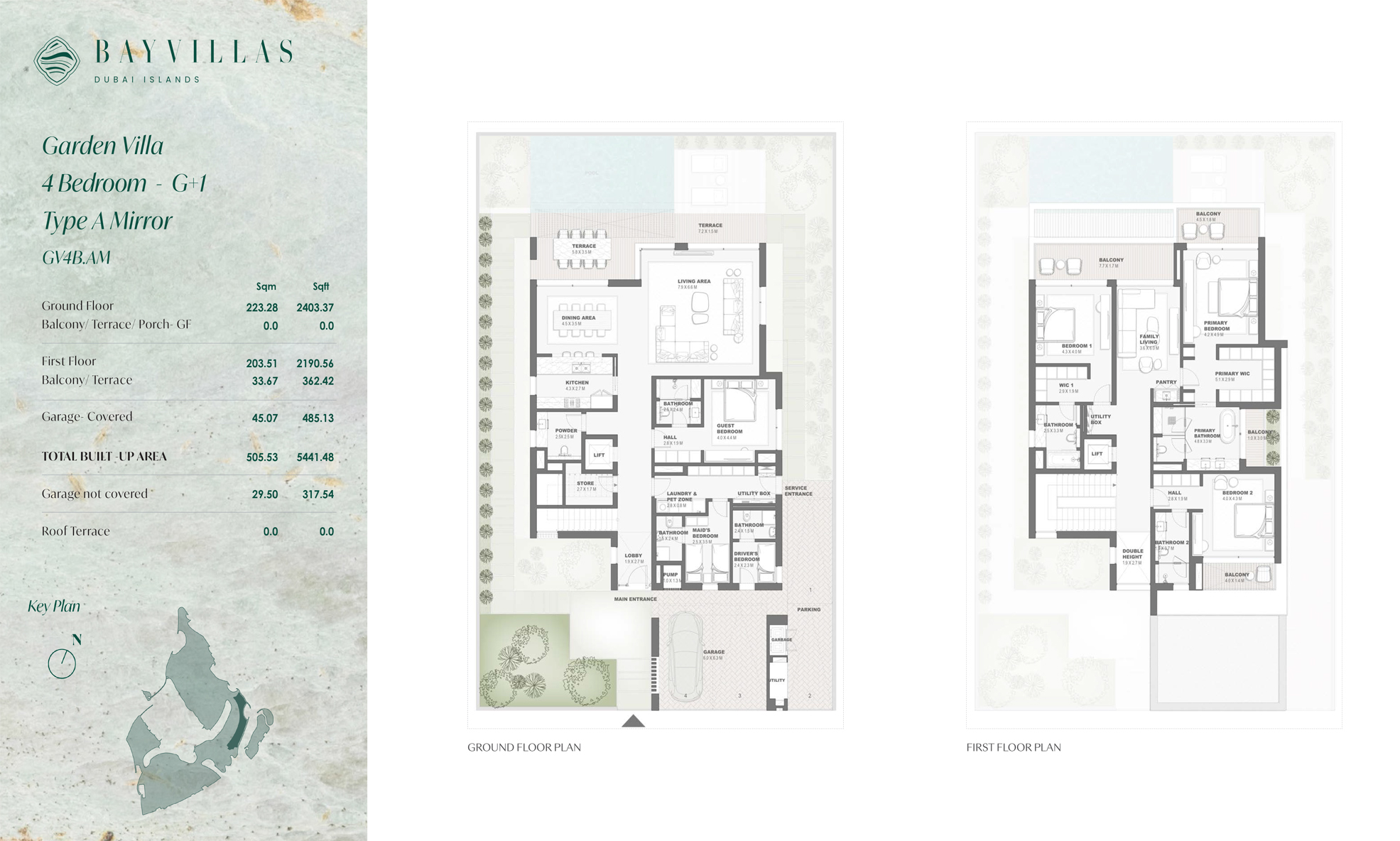 Bay Villas Dubai Islands floor plan 5