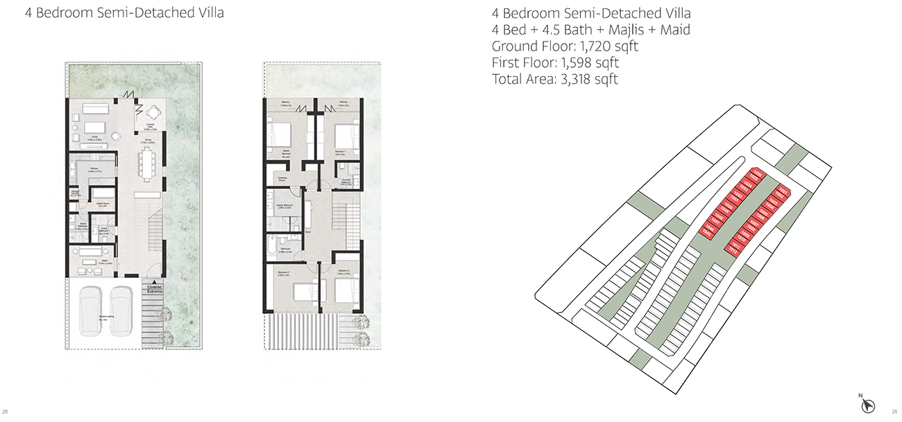 Anber Semi Detached Villas floor plan 2
