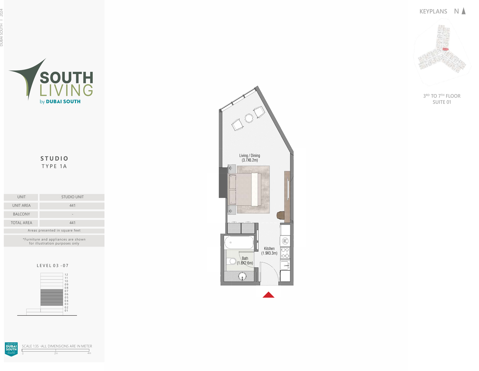 South Living floor plan 1