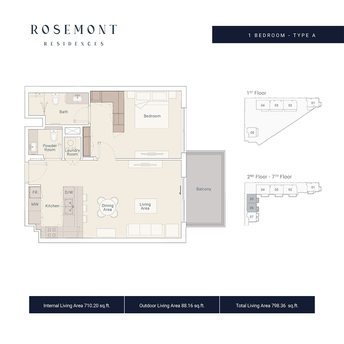 Ellington Rosemont Residences floor plan 1