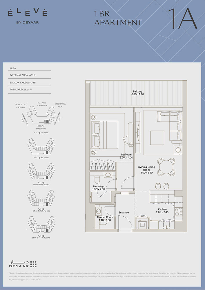 Eleve by Deyaar floor plan 2