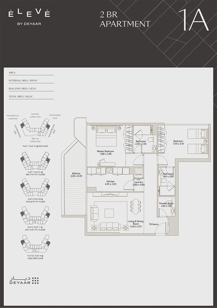 Eleve by Deyaar floor plan 4