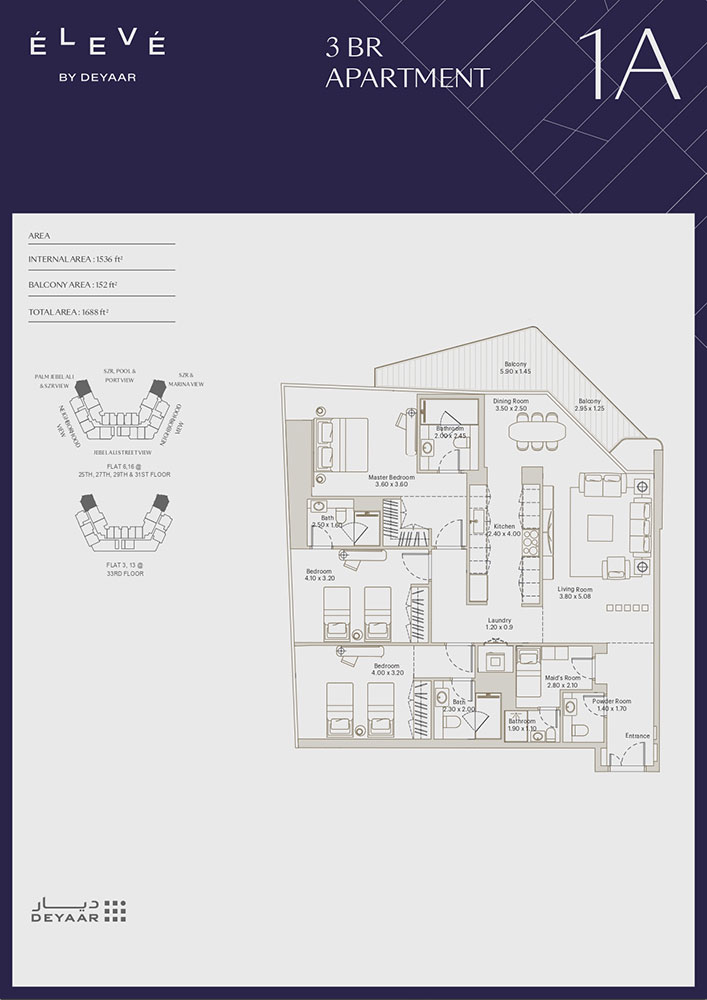 Eleve by Deyaar floor plan 5