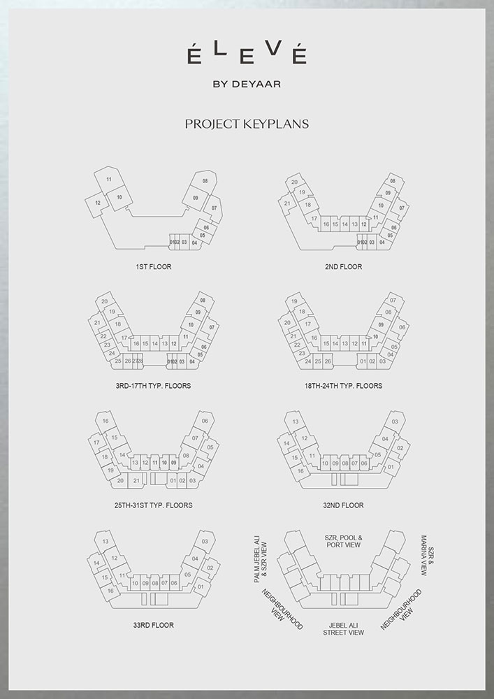 Eleve by Deyaar floor plan 3