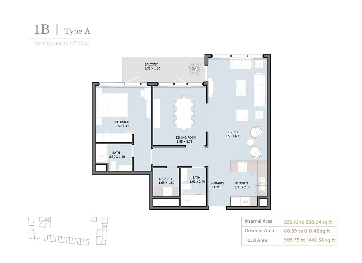 Selina Bay by Reportage floor plan 2