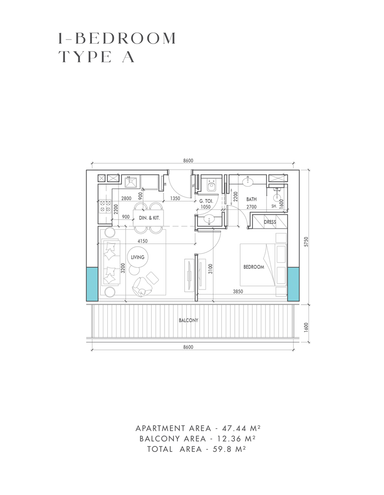 The Waterway floor plan 1