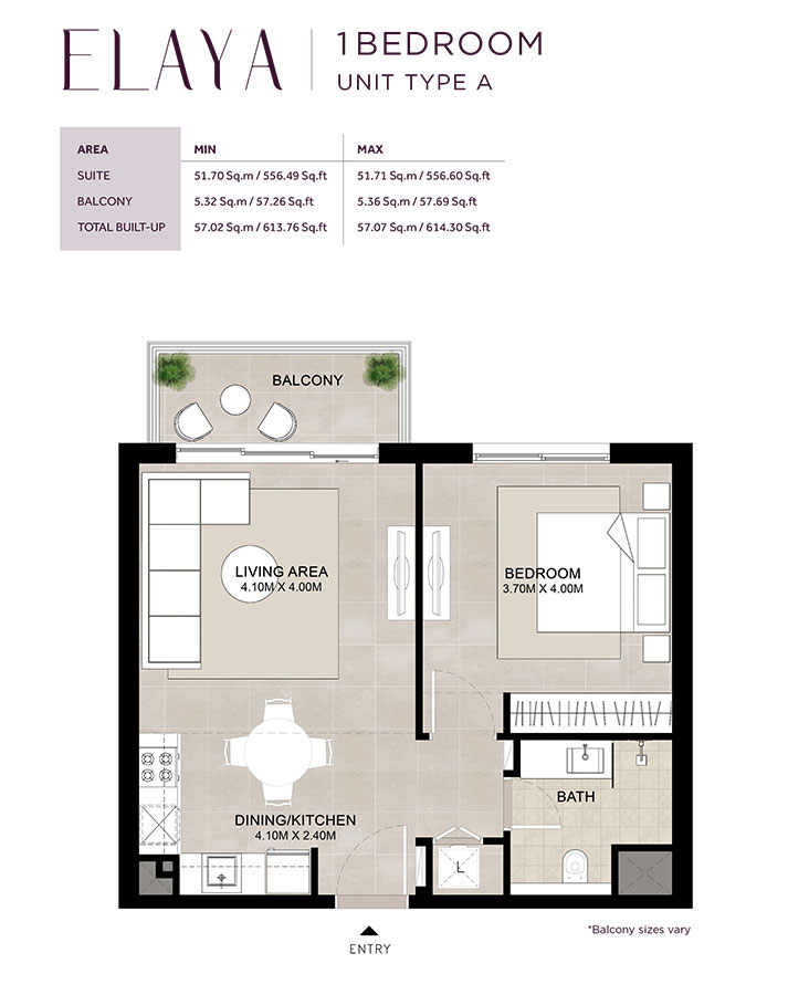 Elaya at Town Square floor plan 1