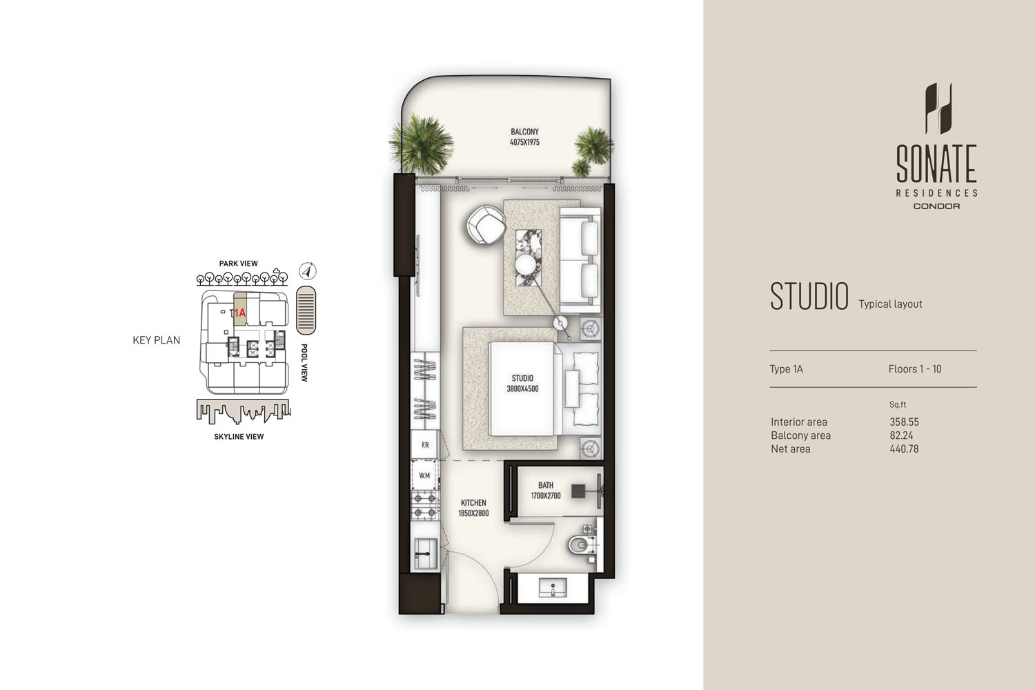 Condor Sonate Residences floor plan 1