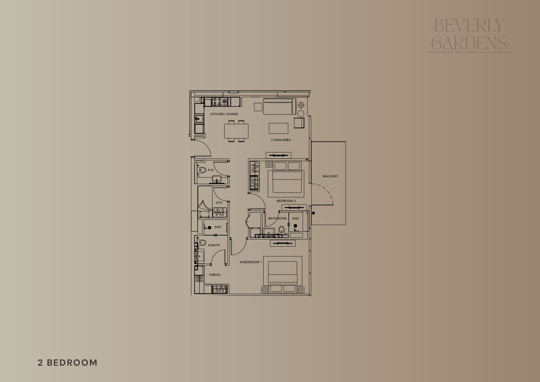 Beverly Gardens floor plan 4